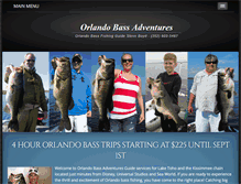 Tablet Screenshot of orlandobassguide.com